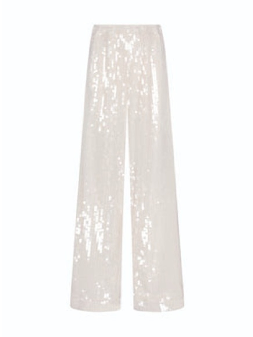 New SET with tags Clear Sequin pants  in Ivory